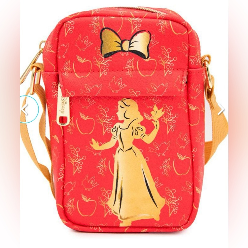 Buckle-Down Red and Gold Character Crossbody Bag